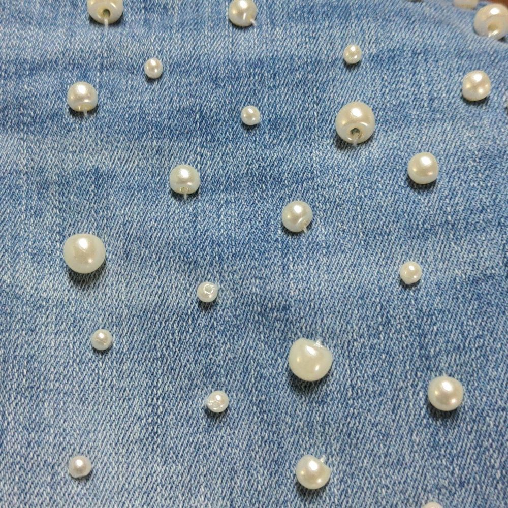 Driftwood Jackie Classic Fit Jeans Pearl Decor Women's 29x28 - Picture 9 of 12